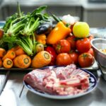 a bunch of food that is on a table